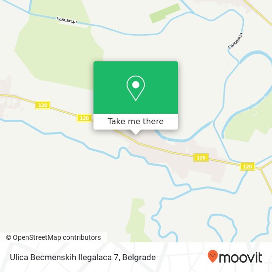 Ulica Becmenskih Ilegalaca 7 map