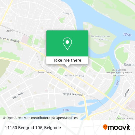 11150 Beograd 105 map