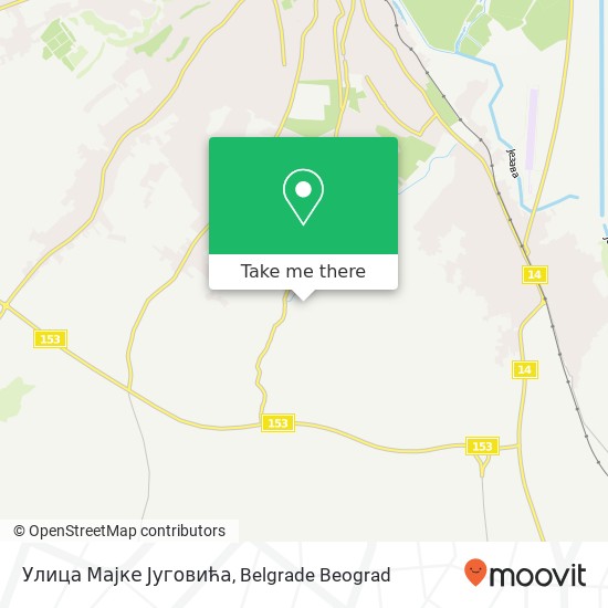 Улица Мајке Југовића map