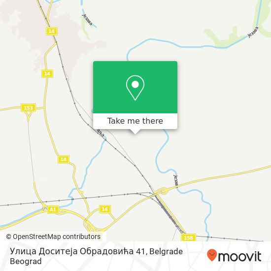 Улица Доситеја Обрадовића 41 map