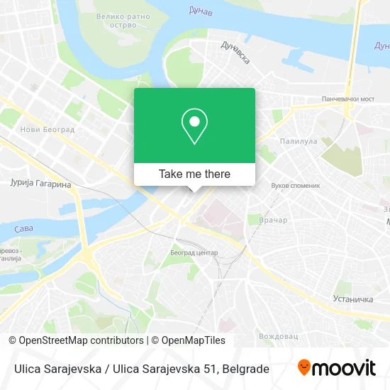 Ulica Sarajevska / Ulica Sarajevska 51 map