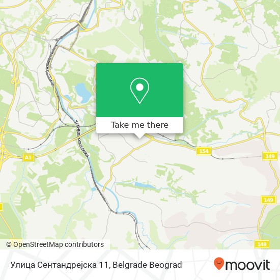 Улица Сентандрејска 11 map