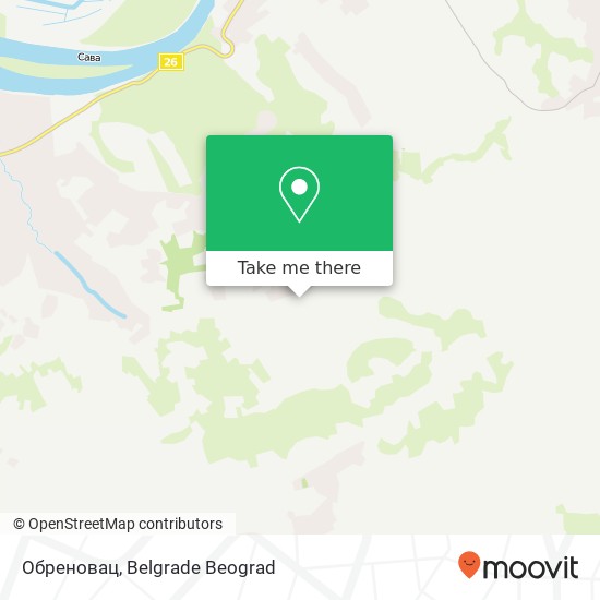 Обреновац map