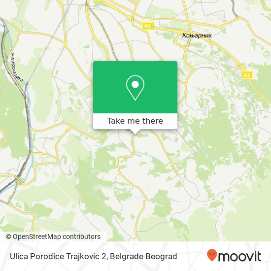 Ulica Porodice Trajkovic 2 map