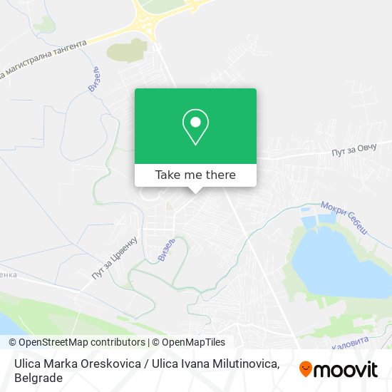 Ulica Marka Oreskovica / Ulica Ivana Milutinovica map