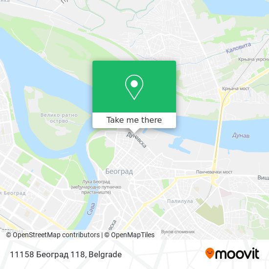 11158 Београд 118 map