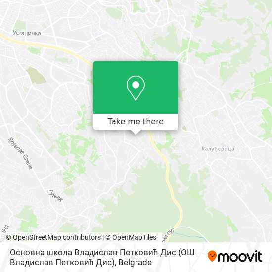 Основна школа Владислав Петковић Дис (ОШ Владислав Петковић Дис) map