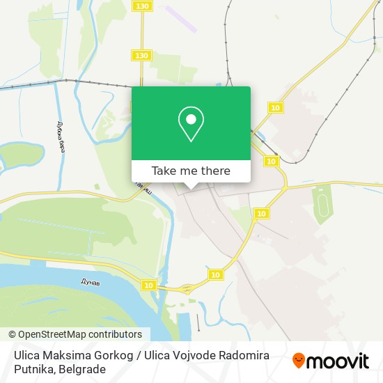 Ulica Maksima Gorkog / Ulica Vojvode Radomira Putnika map