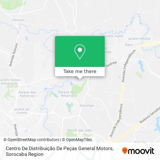 Centro De Distribuição De Peças General Motors map