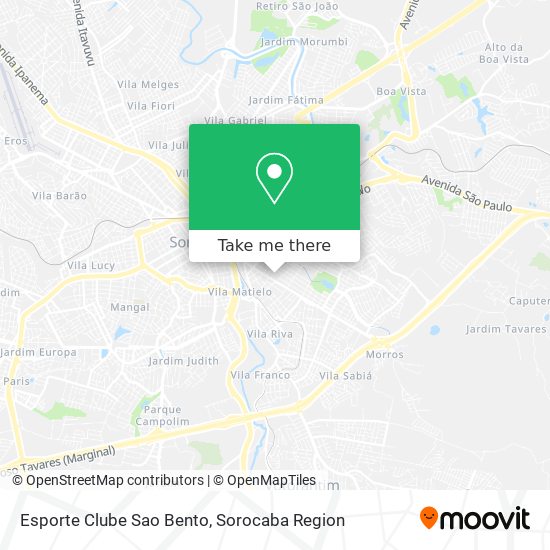 Esporte Clube Sao Bento map