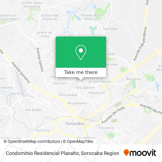 Condomínio Residencial Planalto map
