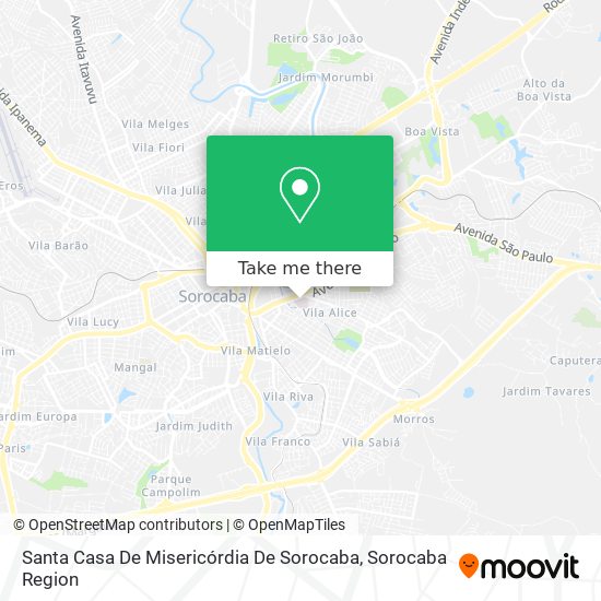 Santa Casa De Misericórdia De Sorocaba map