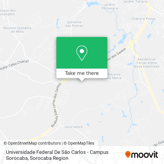 Universidade Federal De São Carlos - Campus Sorocaba map