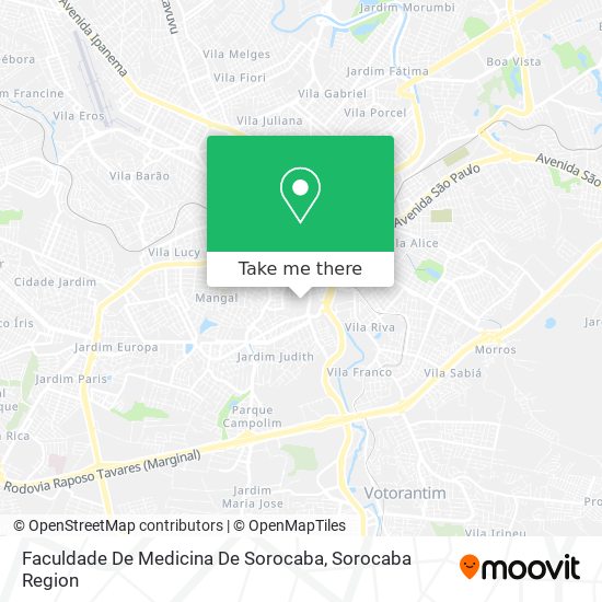 Faculdade De Medicina De Sorocaba map