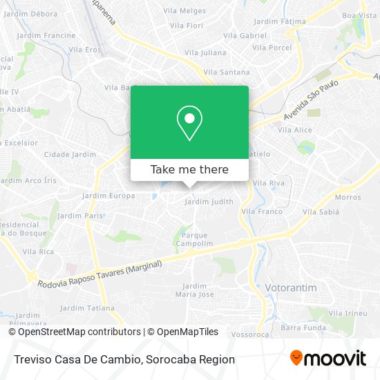Treviso Casa De Cambio map