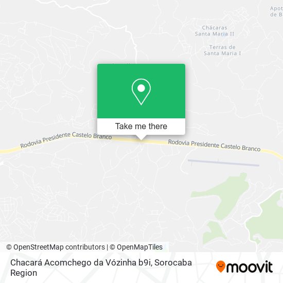 Mapa Chacará Acomchego da Vózinha b9i