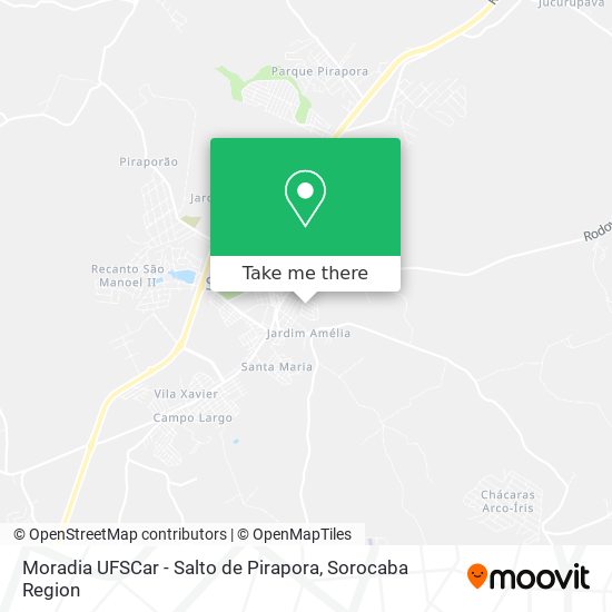 Moradia UFSCar - Salto de Pirapora map