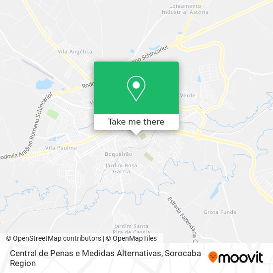 Central de Penas e Medidas Alternativas map