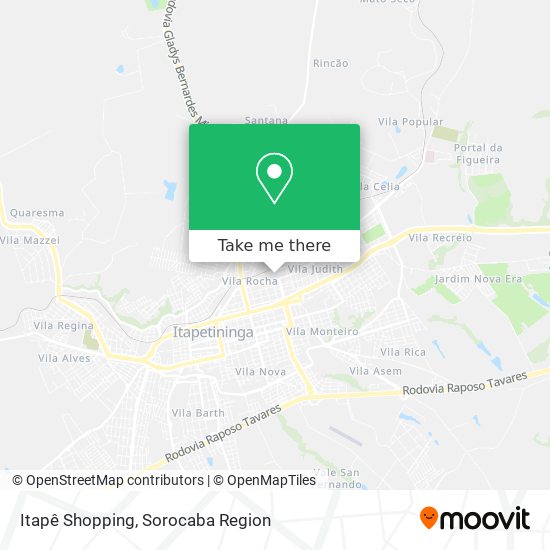 Itapê Shopping map