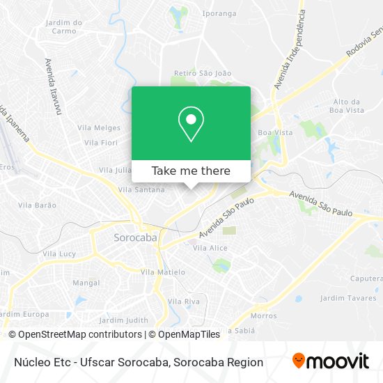 Núcleo Etc - Ufscar Sorocaba map