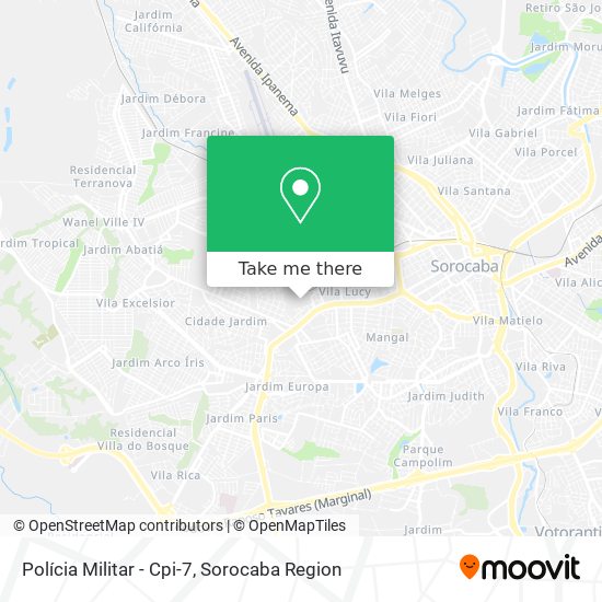 Polícia Militar - Cpi-7 map