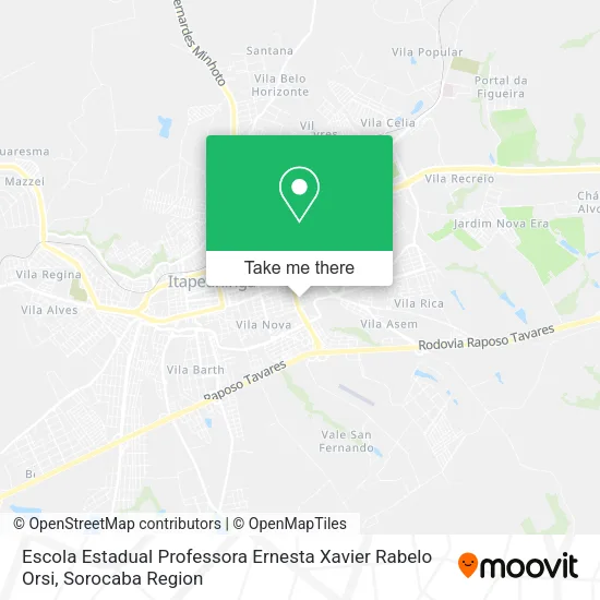 Escola Estadual Professora Ernesta Xavier Rabelo Orsi map