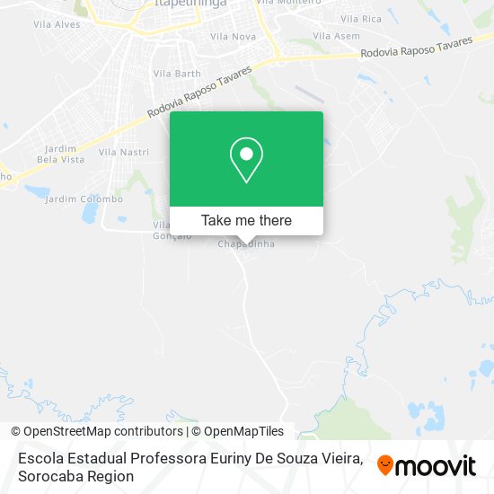 Mapa Escola Estadual Professora Euriny De Souza Vieira