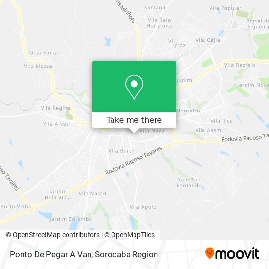 Ponto De Pegar A Van map