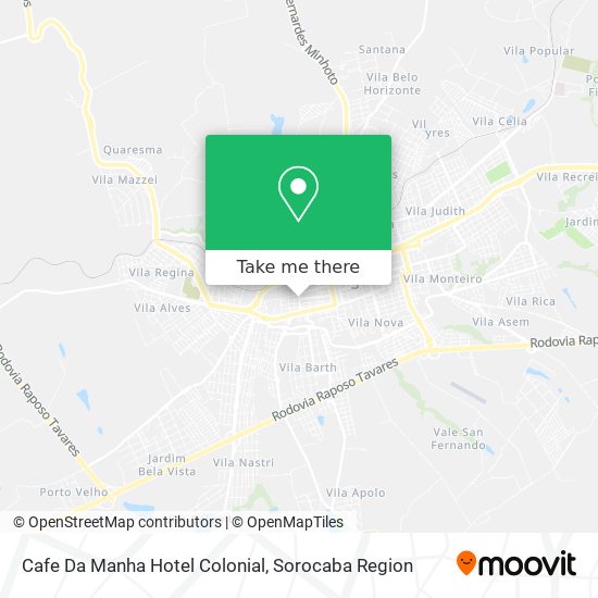 Mapa Cafe Da Manha Hotel Colonial