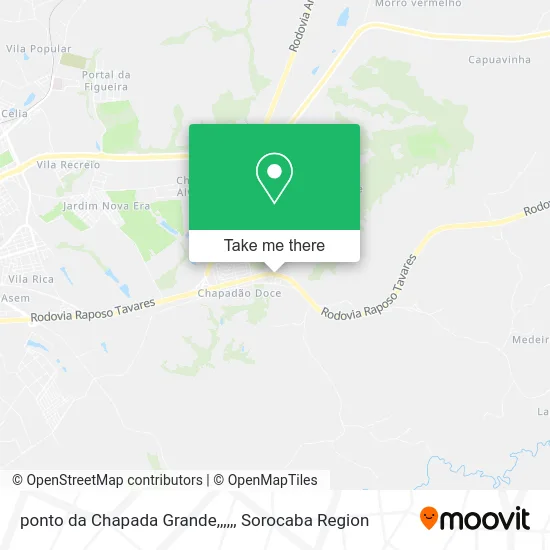 ponto da Chapada Grande,,,,, map