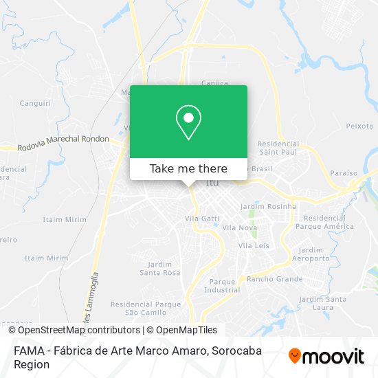 Mapa FAMA - Fábrica de Arte Marco Amaro