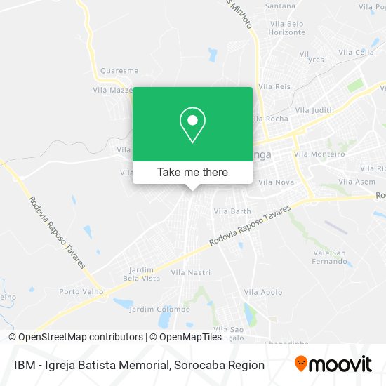 Mapa IBM - Igreja Batista Memorial