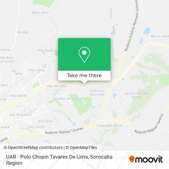 Mapa UAB - Polo Chopin Tavares De Lima
