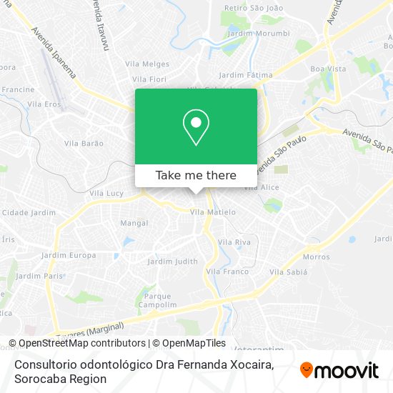 Consultorio odontológico Dra Fernanda Xocaira map
