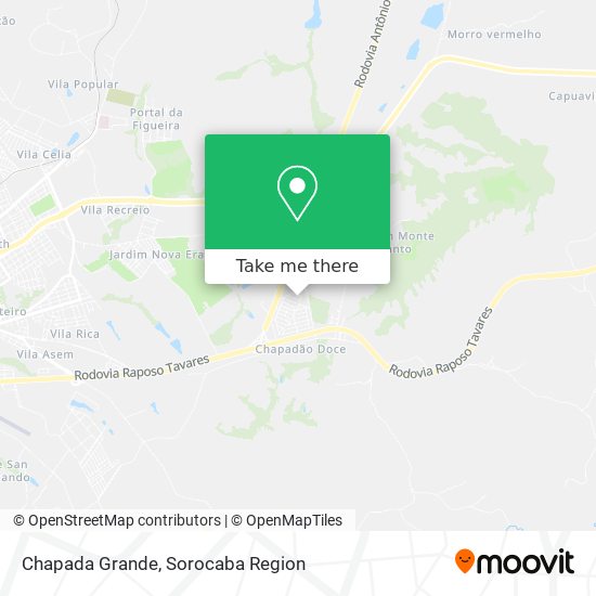 Chapada Grande map