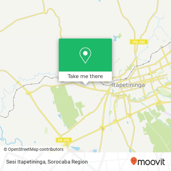 Sesi Itapetininga map