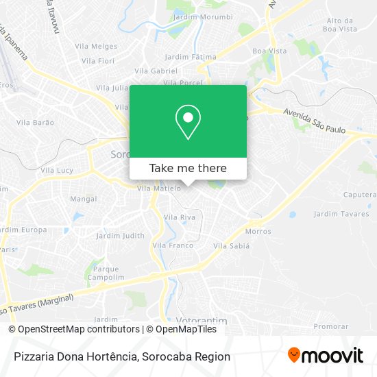 Pizzaria Dona Hortência map