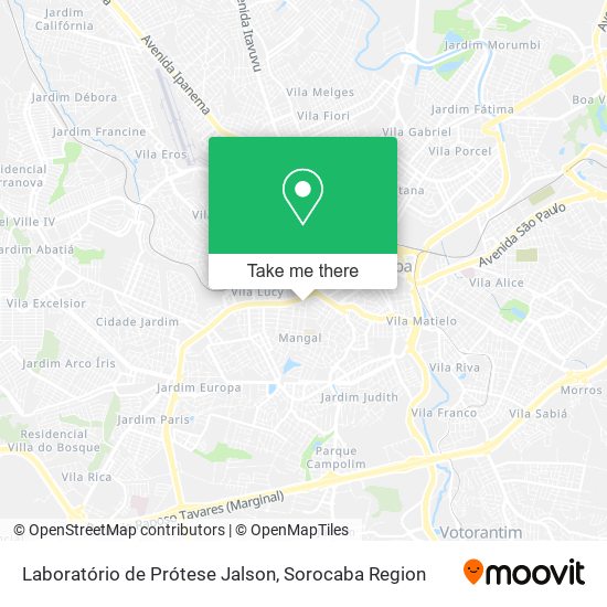 Laboratório de Prótese Jalson map