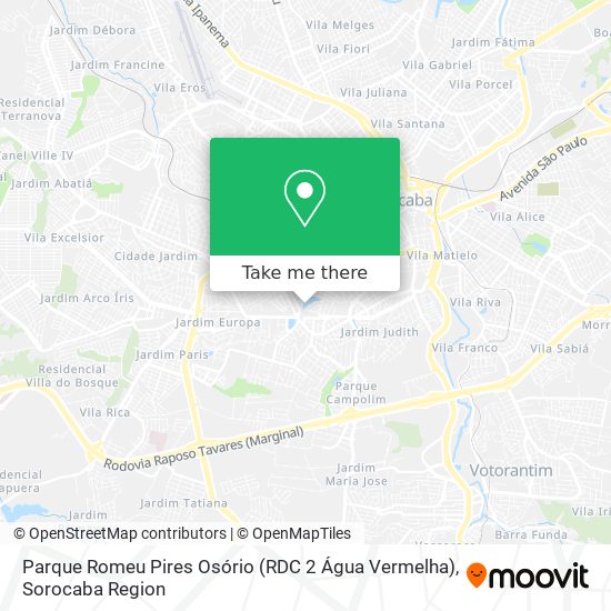 Parque Romeu Pires Osório (RDC 2 Água Vermelha) map