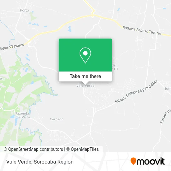 Vale Verde map