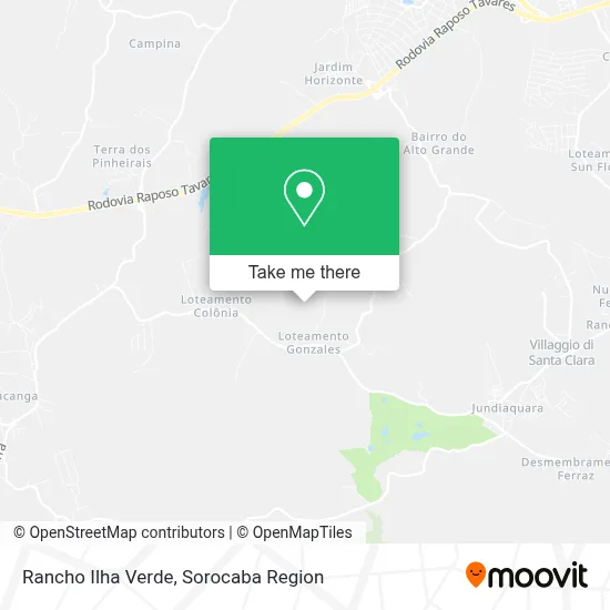Rancho Ilha Verde map