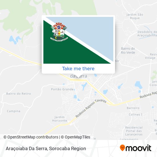 Mapa Araçoiaba Da Serra