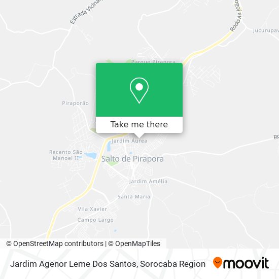 Mapa Jardim Agenor Leme Dos Santos