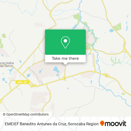 Mapa EMEIEF Benedito Antunes da Cruz