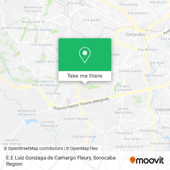 Mapa E.E Luiz Gonzaga de Camargo Fleury