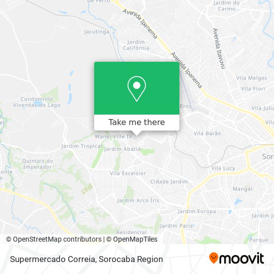 Supermercado Correia map