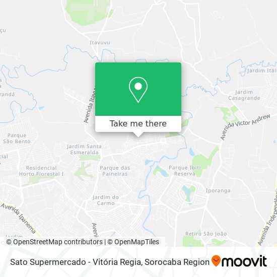 Mapa Sato Supermercado - Vitória Regia