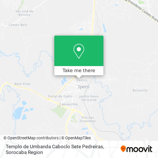 Templo de Umbanda Caboclo Sete Pedreiras map