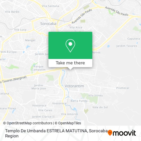 Templo De Umbanda ESTRELA MATUTINA map