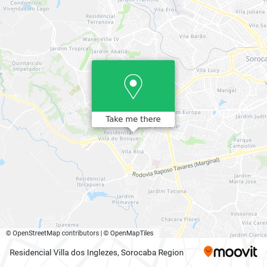 Mapa Residencial Villa dos Inglezes